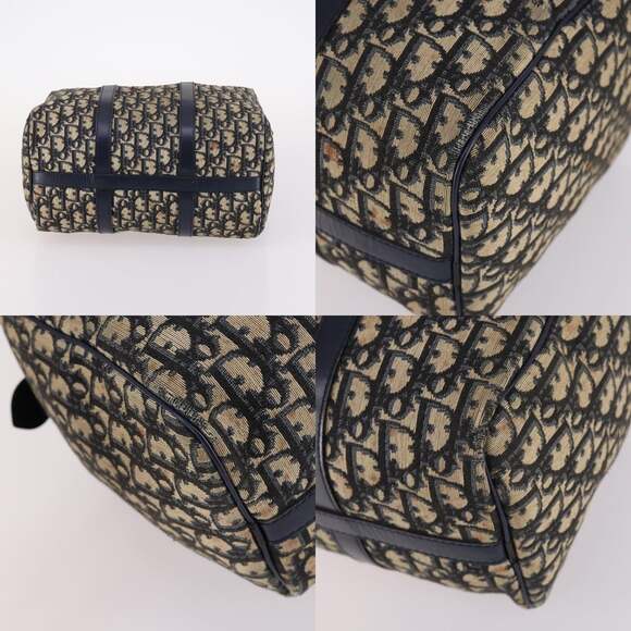 DIOR Trotter Canvas Hand Bag Navy - Picture 10 of 12